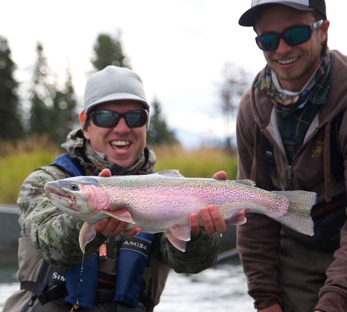 Fly Angler and Guide Working together
